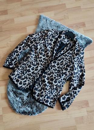 Леопардовый пиджак на подкладке