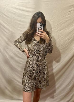 Леопардовое платье-рубашка от divided2 фото
