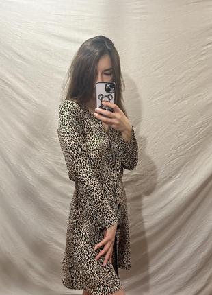 Леопардовое платье-рубашка от divided3 фото