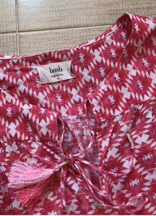Летняя блузка, свободного покроя, британского бренда hush. 38/40 евро8 фото