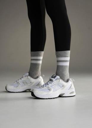 Женские кроссовки new balance 530 белые3 фото