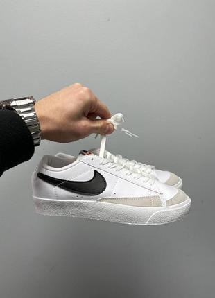 Жіночі кросівки/кеди  nike blazer low white black logo’