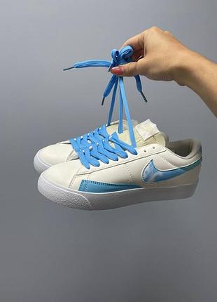 Жіночі кросівки/кеди  nike blazer low ‘77 vintage leather sky logo’