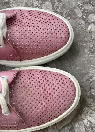 Уценка розовые кеды, спортивные туфли натуральные3 фото