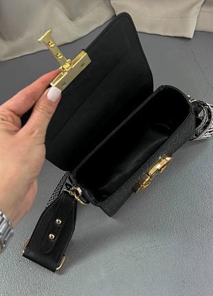 Неймовірно стильна міні сумка cristian dior montaigne black leather2 фото