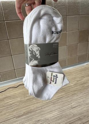 Набір шкарпеток marilyn monroe  6 пар білого кольору , розмір 35-41