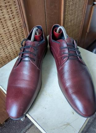 Швейцарские кожаные туфли необычного цвета.1 фото