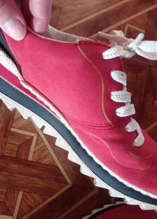 Кросівки червоні rieker3 фото