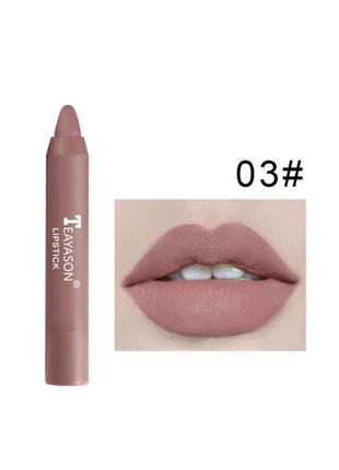 Помада-олівець матова teayason charming matte lipstick