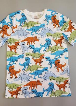 Классическая хлопковая футболка с динозавром3 фото