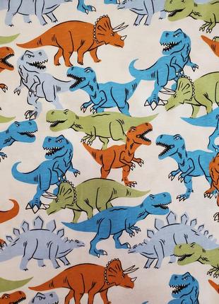 Классическая хлопковая футболка с динозавром5 фото