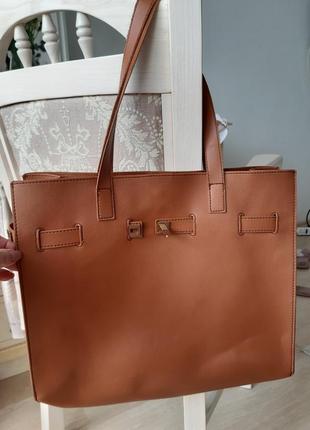 Шоппер большая сумка в стиле hermes birkin