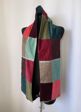 Accessorize шарф етно-бохо піч оксамитовий атласний вовна цікавий різнобарвний