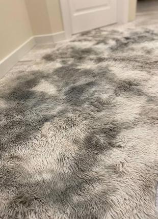 Прикроватний килимок ворсистий травка8 фото