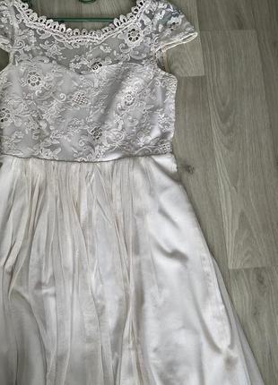 Платье ажурное фатиновое для подруги невесты на свадьбу, выпускное нарядное на девушку1 фото