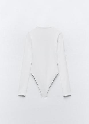 Поліамідне боді з написом4 фото