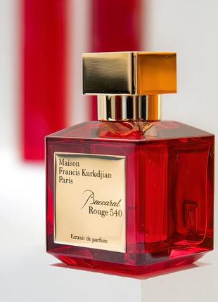 Духи (наливная парфюмерия) maison francis kurkdjian baccarat rouge 540 (баккара прядей)парфюмированная вода1 фото