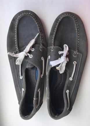Мокасины топсайдеры туфли натуральная кожа
