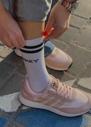 Жіночі кросівки adidas iniki pink6 фото