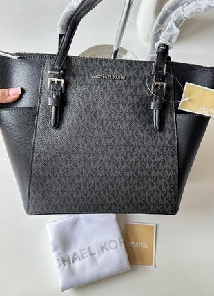 Сумка michael kors charlotte top zip tote  шопер на подарунок подарок6 фото