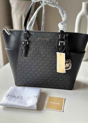 Сумка michael kors charlotte top zip tote  шопер на подарунок подарок7 фото