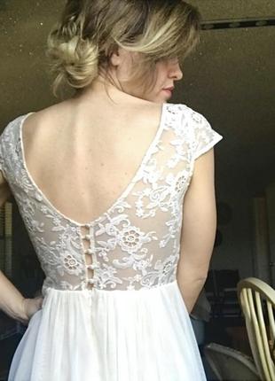 Платье ажурное фатиновое для подруги невесты на свадьбу, выпускное нарядное на девушку6 фото