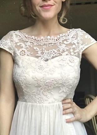 Платье ажурное фатиновое для подруги невесты на свадьбу, выпускное нарядное на девушку7 фото