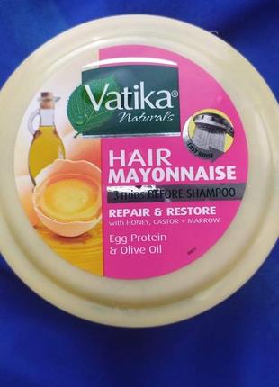 Майонез для волос vatika восстанавливающий, с медом и касторовым маслом