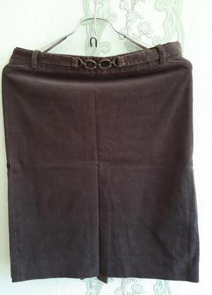 Стильная юбка из стрейч вельветона