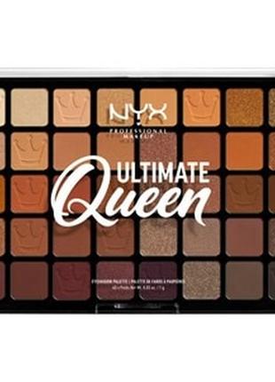 Роскошная палетка теней ultimemate queen nyx professional, 40 оттенков