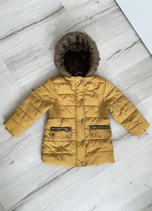 Демісезонна утеплена дитяча куртка f&f1 фото