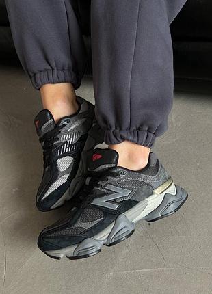 Кроссовки унисекс new balance 9060 black grey