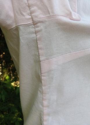 Сорочка рожева коттон 68% h&m зефір ніжна v-образна блуза класика базова офіс5 фото