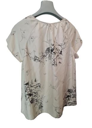 Шелковая свободная футболка/блуза4 фото