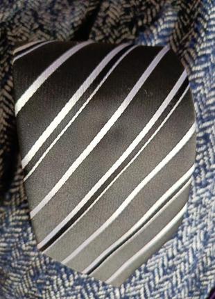 Лот краватка шовкова класична смужка+подарунки: хустинка паше+frederick theak метелик1 фото