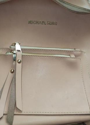 , michael kors стильный кожаный городской рюкзак10 фото