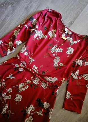 Сукня з поясом у квітковий принт сакури від dorothy perkins3 фото