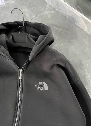 Зипер утепленный, кофта на молнии с капюшоном the north face tnf тн2 фото