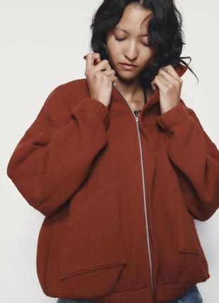 Куртка бомбер zara оверсайз