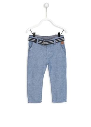 9-12/12-18 м новые крутые штаны брюки чиносы с поясом набор мальчику lc waikiki вайкики