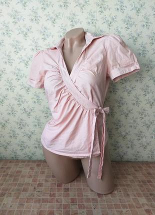 Сорочка з запахом. сорочка h&m. блуза в смужку.2 фото