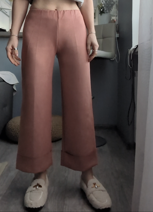 Розові кюлоти zara короткі штани