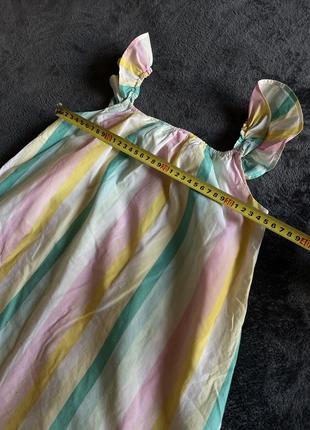 Полосатое платье сарафан платье летнее6 фото
