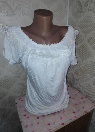 Белая футболка сеточно с розой распродажа