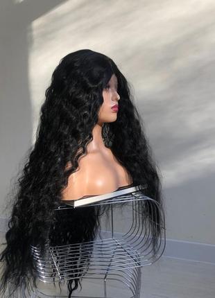 Парик с минимальной имитацией кожи головы бренда «kitto hair» в черном цвете (4068)