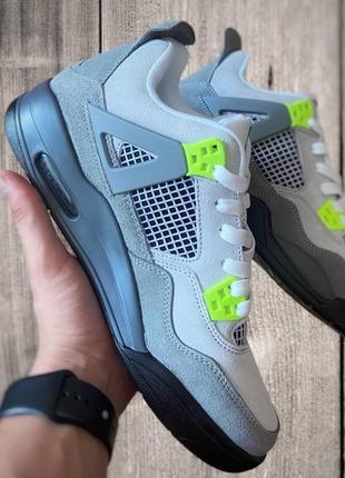 Nike jordan retro 4 se 95 neon  накладений платіж