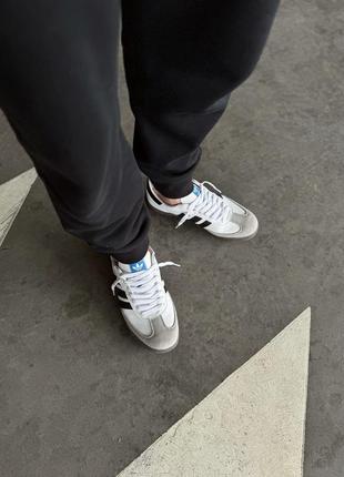 Кросівки жіночі, чоловічі adidas samba og cloud white/core black преміум'якість3 фото