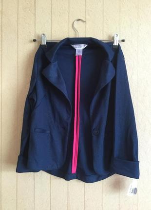 Трикотажный пиджак для девочки на рост 152-1583 фото