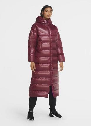 Куртка парка nike nsw stmt dwn parka бордова cu5820-638, оригінал