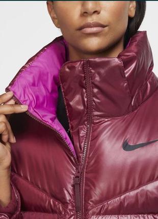 Куртка парка nike nsw stmt dwn parka бордовая cu5820-638,5 фото